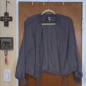 Silky lavender bomber! From H & M